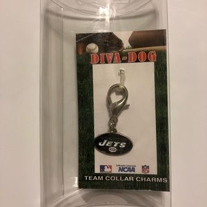 New York Jets NFL Logo Dog Collar Charm